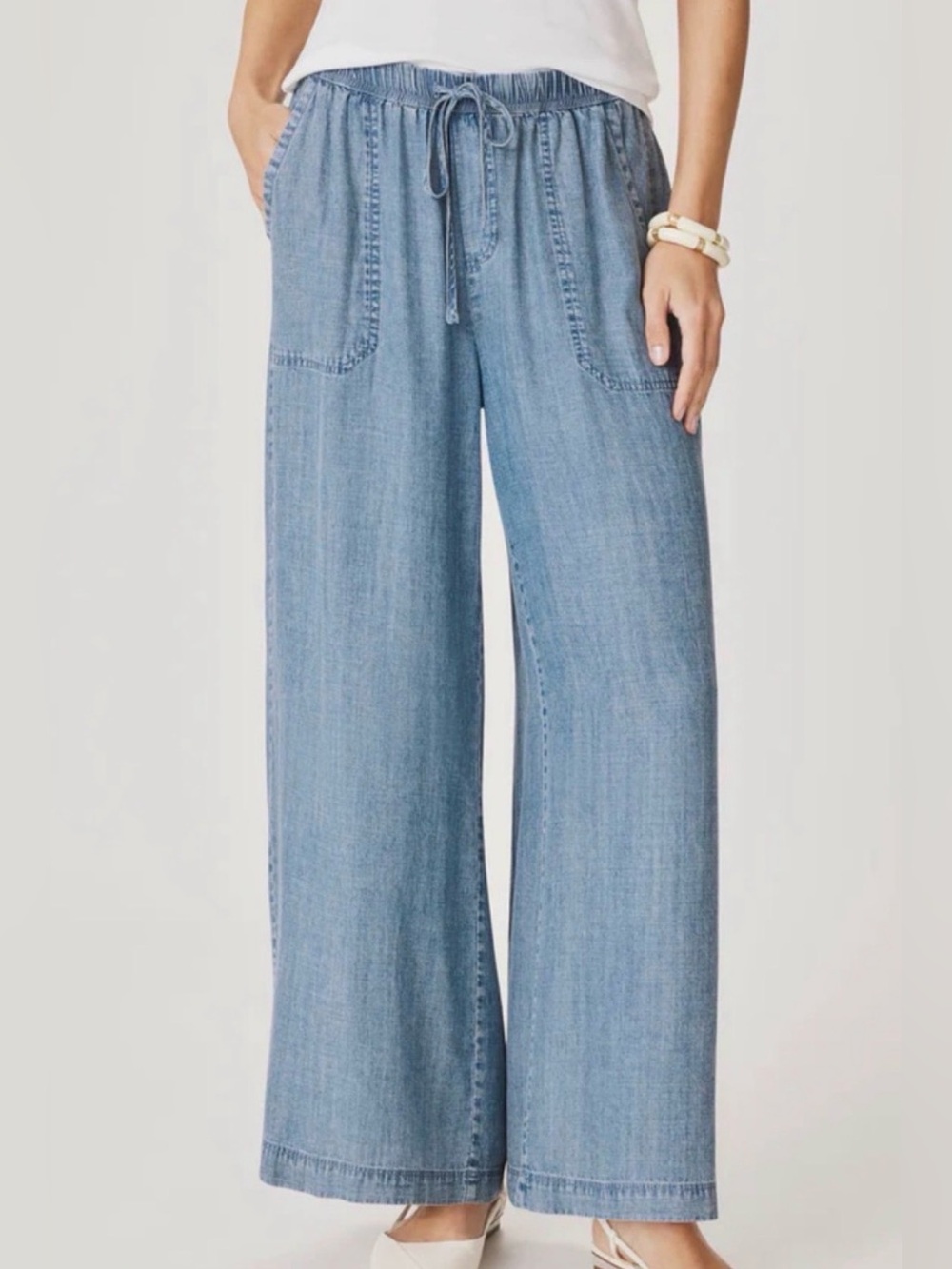 Splendid x Cella Jane Blog Wide Leg Denim Pants